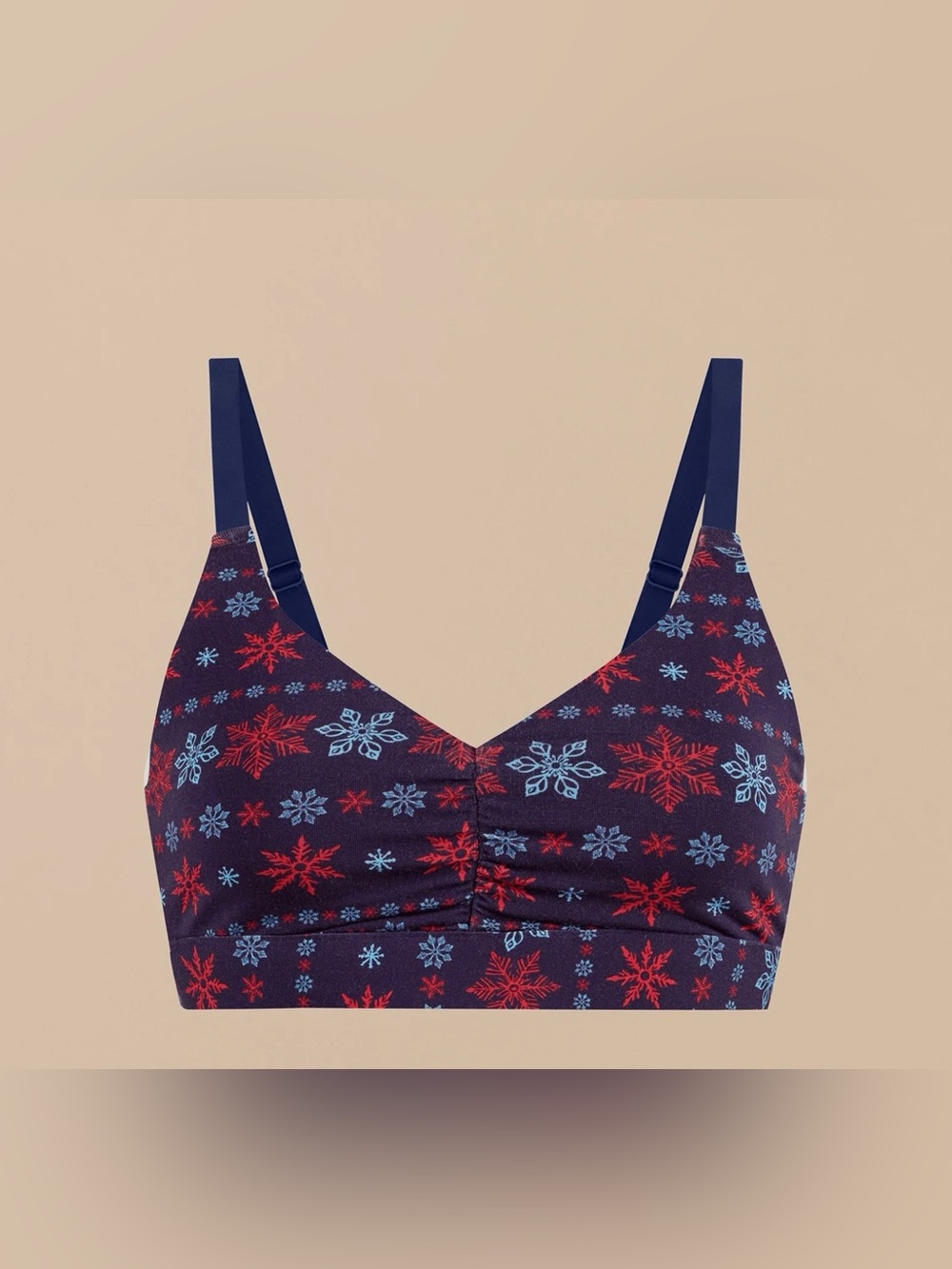 MeUndies Curvy Ruched Bralette Purple